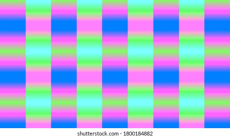 abstract background multicolored gradient squares striped ribbons arranged vertically  horizontally    tightly  illustration  Geometric composition checked seamless repeating pattern background  