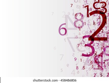 abstract background with numbers