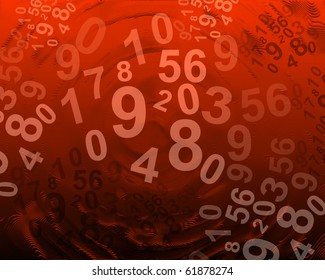 abstract background with numbers