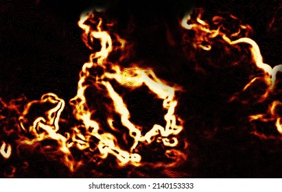 Abstract background with orange-red gradient fire pattern on black background.  For wallpapers, decorations, t-shirt designs, websites, games, banners, products, heat from fire. - Powered by Shutterstock