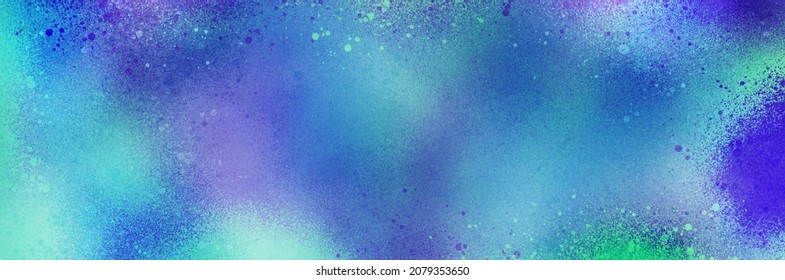 Abstract Background Painting Art With Blue And Purple Splatter Spraypaint Brush For December Sale Poster, Banner, Website, Phone Case Design.