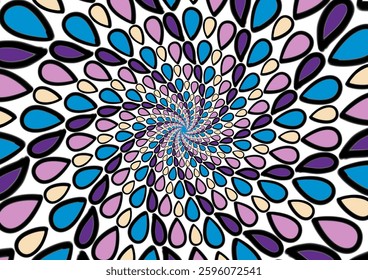 Abstract background printing, activities to create works of various designs