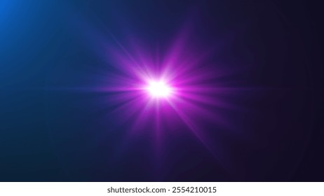 abstract background with purple rays	