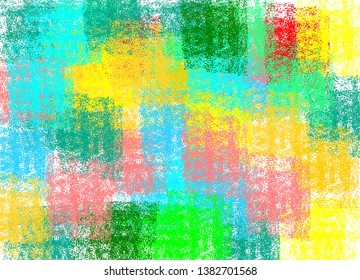 Abstract background of rainbow squares