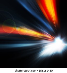 Abstract Background - rays of colorful light
