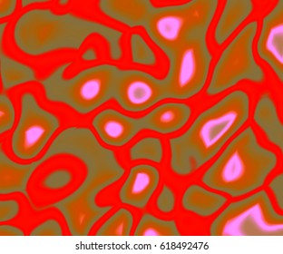 Abstract background of red blurred ink spots