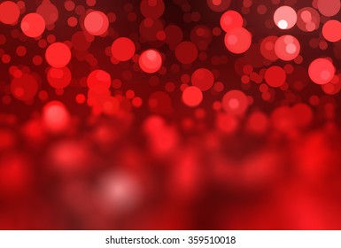 abstract background red bokeh circles. Beautiful background with particles.