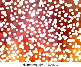 abstract background red bokeh circles. Background with particles. illustration beautiful.