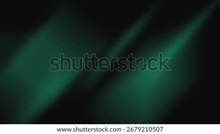 Abstract background Soft green light on dark background