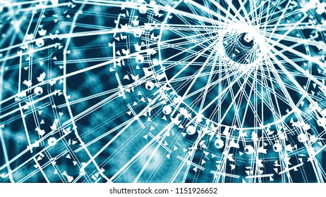 Abstract background.  Space pattern, 3D render illustration