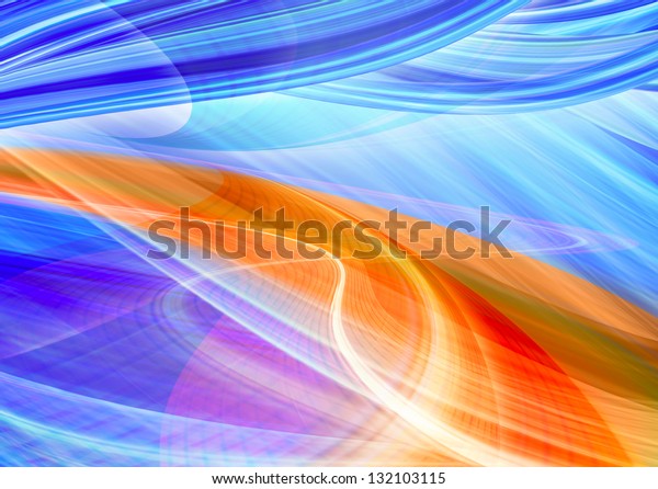 Abstract background, speed motion in urban
highway road tunnel, blurred motion toward the light. Computer
generated blue futuristic
illustration.