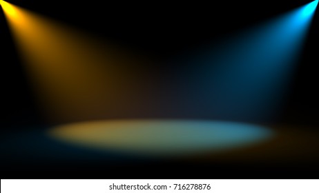 Abstract background with Spotlight. Digital 3d rendering