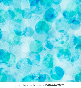 Abstract Background Square Banner with Overlapping Dots in Turquoise Green with Clouds Texture - Powered by Shutterstock