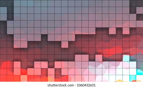 Abstract background with squares
