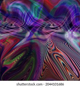 abstract background in the style of the curvature of the space-time continuum