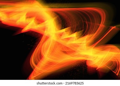 Abstract Background With A Swirling Fire Vortex	