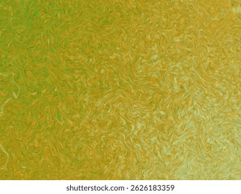 An abstract background with a swirling, wavy pattern in shades of green and gold.  The texture is smooth and fluid.