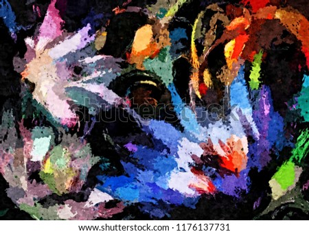 abstract background texture blurred chaotic brush strokes stylized watercolor paint