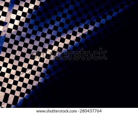 Abstract background, texture of a checkered flag. Pattern for topics race, rally, car, automobile races. Grungy texture, is "dirty" and some "graininess"