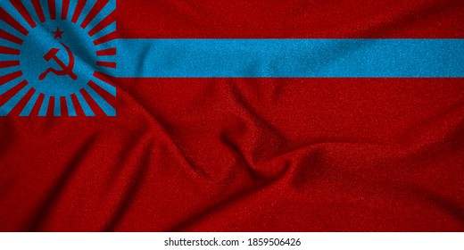 Abstract Background Texture. Flag Of Georgian Soviet Socialist Republic. Illustration