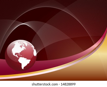 Abstract background - vector globe World