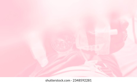 abstract background venipuncture posterior of the left hand at the emergency room of the public hospital pink white blurred gradient bangkok cure illness pressure disease examination annual health  - Powered by Shutterstock