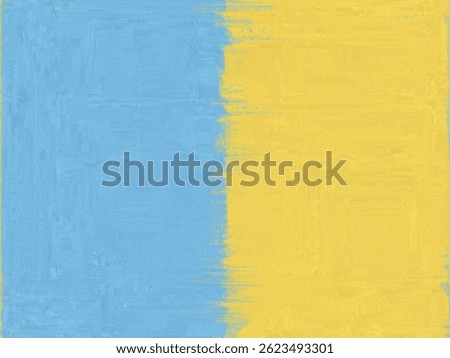 An abstract background with a vertical split, a light blue textured left side and a gold textured right side, meeting in a blurred, brushstroke-like transition.