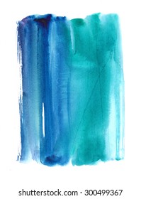 Abstract Background Watercolor Brush Stoke Painting On Texture Paper