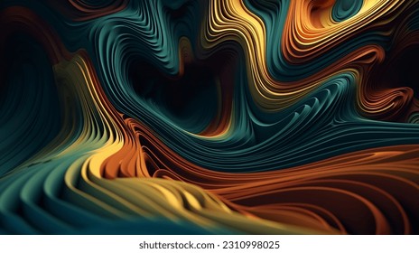 abstract background with waves .