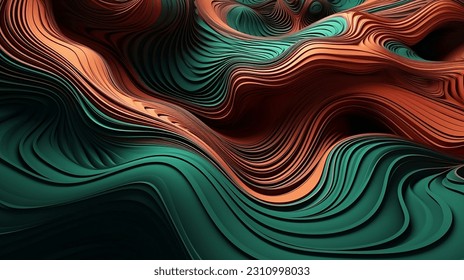 abstract background with waves .