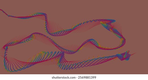 abstract background with waves made by midjourney