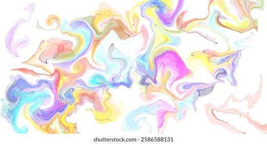 Abstract background with waves. Mixed paint. purple yellow blue abstract painting background. Abstract brush design. Full seamless abstract camouflage skin pattern vector for decor and textile. 