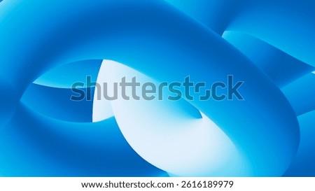 Abstract background. Waving blobs and lines, blue and white gradients. Modern, artistic and elegant illustration design for wallpaper and banner.