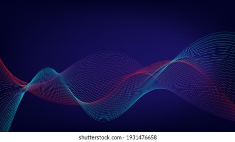 51,336 Digital Glowing Colorful Wavy Lines Background Design Images ...