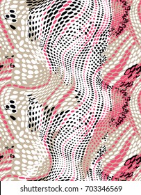 Abstract Background.Seamless Pattern.. Pink And Black