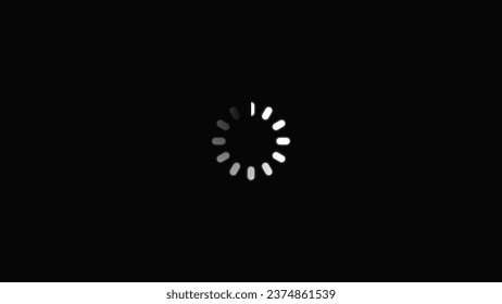abstract beautiful circle loading black background illustration.