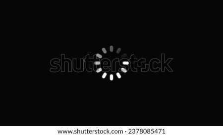 abstract beautiful circle loading icon black background illustration.