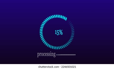 abstract beautiful circle loading illustration background
