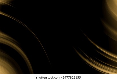 abstracto negro y oro