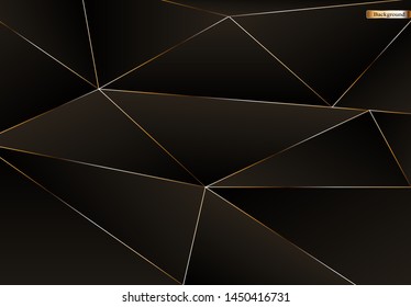 Abstract black and gold luxury background. background can be used in cover design, book design, poster, cd cover, flyer, website backgrounds or advertising.