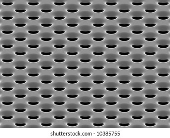 Abstract black high-tech mesh structure. 3d rendered image.