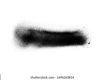 Abstract Black Ink Spray Brush Illustration