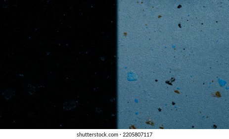 Abstract Black Sky Background With Fine Multi Coloured Dots In Divide Concept