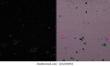 Abstract Black Sky Background With Fine Multi Coloured Dots In Divide Concept	
