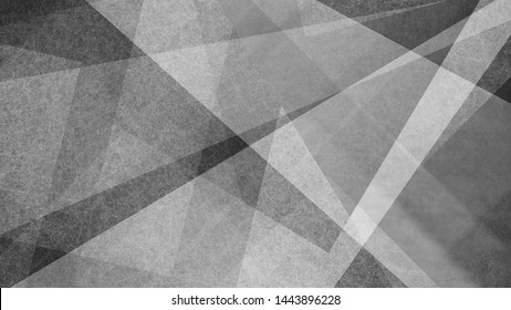 Abstract black and white background with geometric diamond and triangle pattern. Elegant textured stripes shapes and angles in modern contemporary design.
