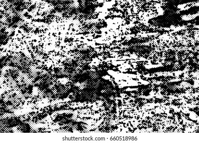 Abstract black and white background. Texture black and white lines, spots, scratches, cracks, blur