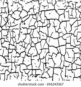 Abstract black and white background. Texture black and white lines, spots, scratches, cracks, blur