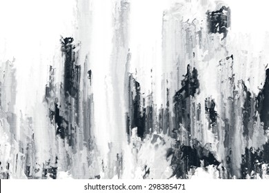 abstract black and white brush stroke painting texture