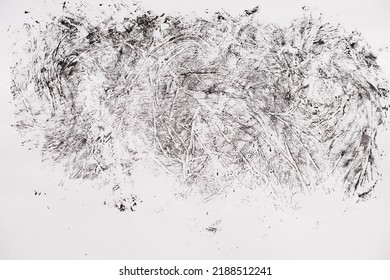 Abstract black white texture on white paper