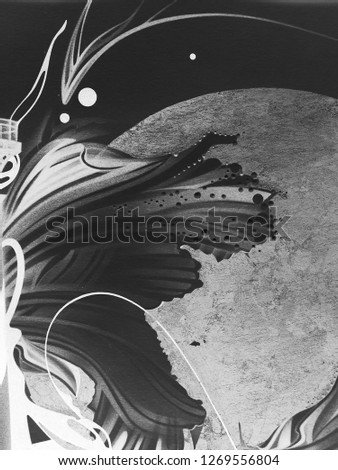 Similar – Image, Stock Photo Paint the black hole blacker